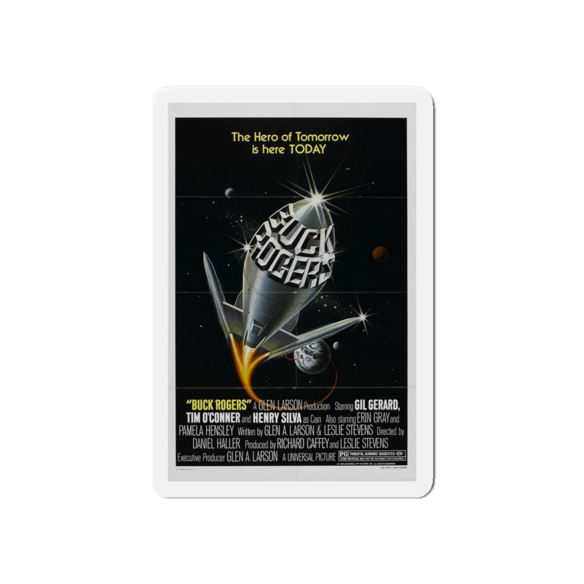 BUCK ROGERS IN THE 25TH CENTURY (TEASER) 1979 Movie Poster - Die-Cut Magnet-6 × 6"-The Sticker Space