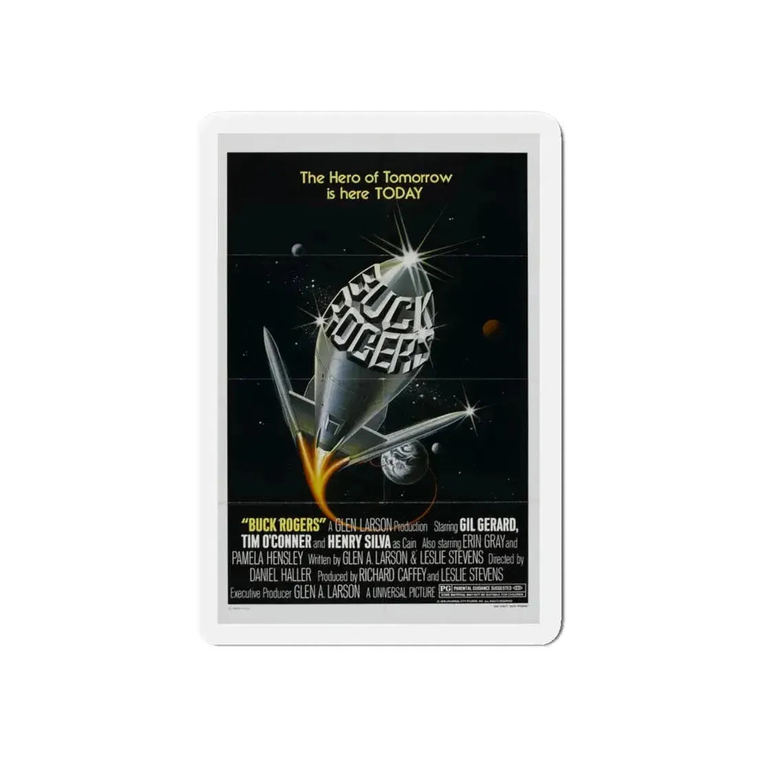 BUCK ROGERS IN THE 25TH CENTURY (TEASER) 1979 Movie Poster - Refrigerator Magnet 6 Inch - The Sticker Space