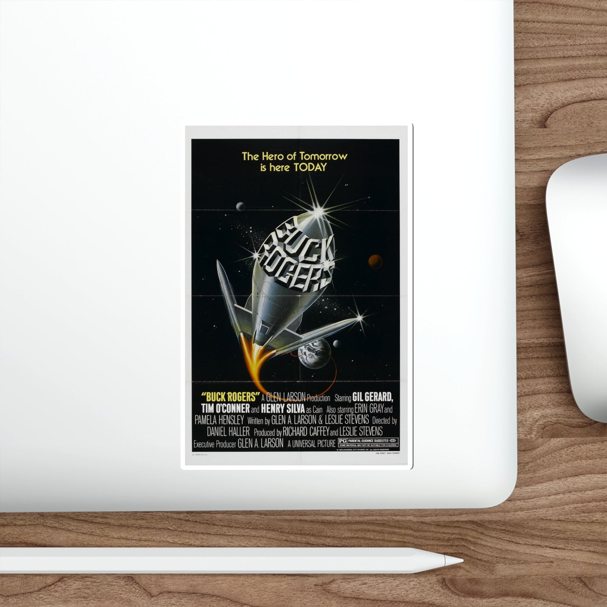 BUCK ROGERS IN THE 25TH CENTURY (TEASER) 1979 Movie Poster STICKER Vinyl Die-Cut Decal-The Sticker Space