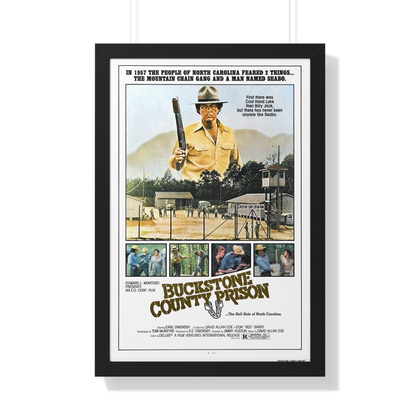 BUCKSTONE COUNTY PRISON 1978 - Framed Movie Poster-20" x 30"-The Sticker Space