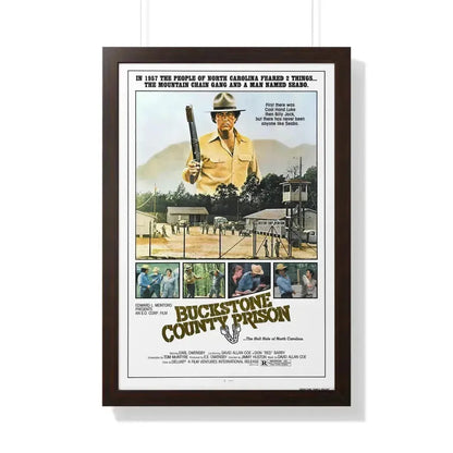 BUCKSTONE COUNTY PRISON 1978 - Framed Movie Poster 20" x 30" Walnut - The Sticker Space