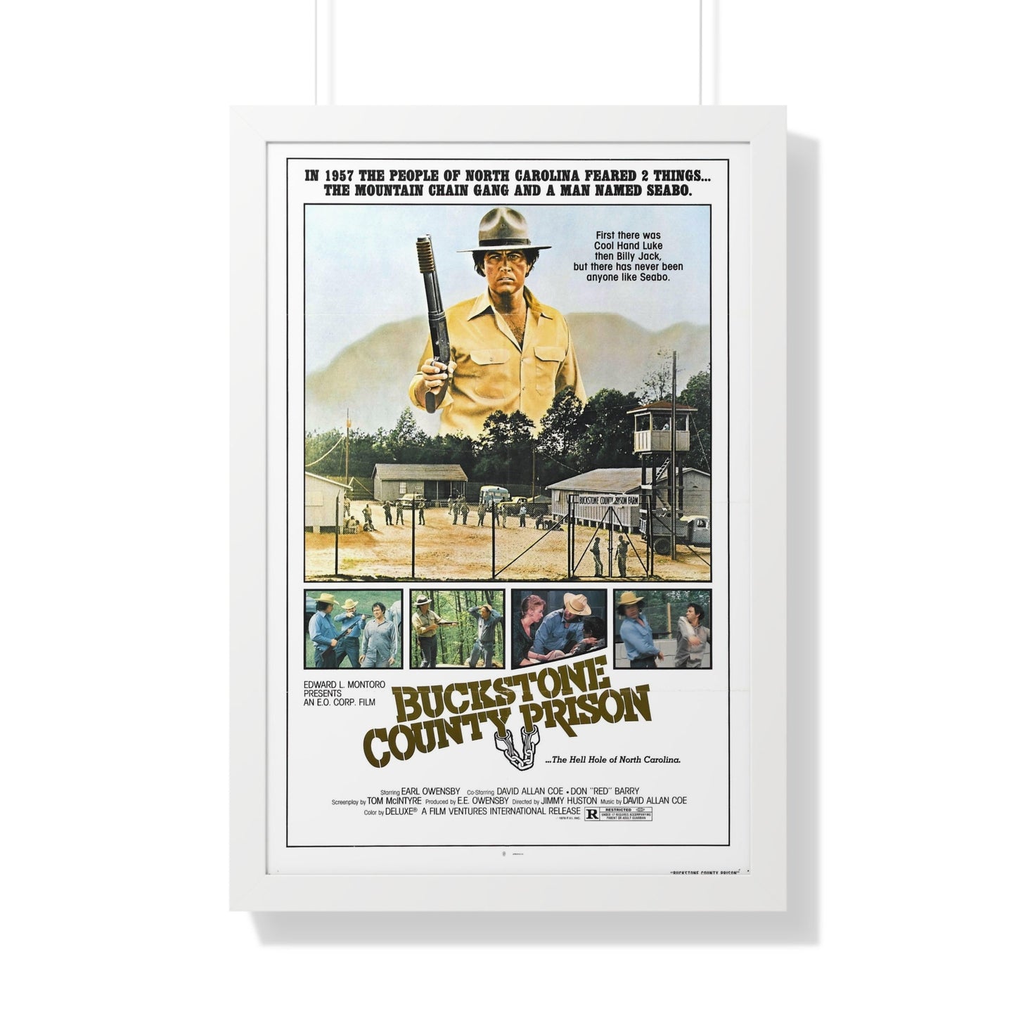 BUCKSTONE COUNTY PRISON 1978 - Framed Movie Poster-20" x 30"-The Sticker Space