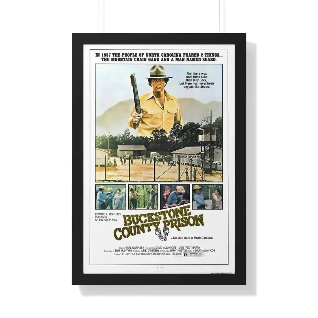 BUCKSTONE COUNTY PRISON 1978 - Framed Movie Poster - The Sticker Space