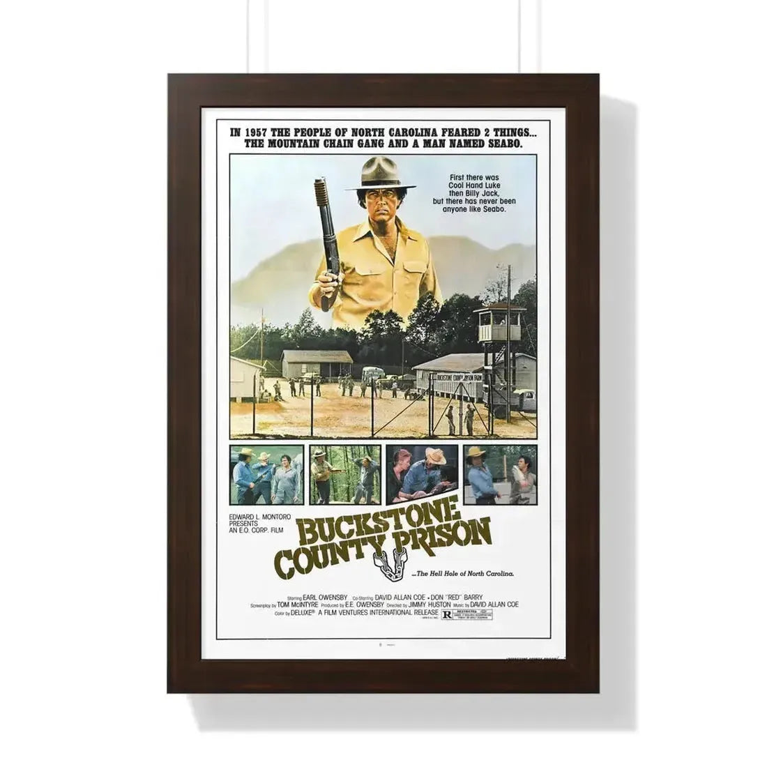 BUCKSTONE COUNTY PRISON 1978 - Framed Movie Poster - The Sticker Space