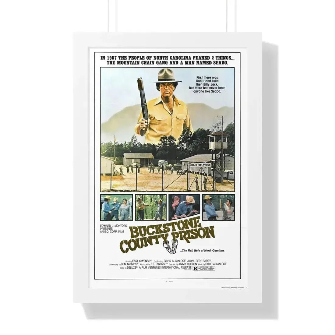 BUCKSTONE COUNTY PRISON 1978 - Framed Movie Poster - The Sticker Space
