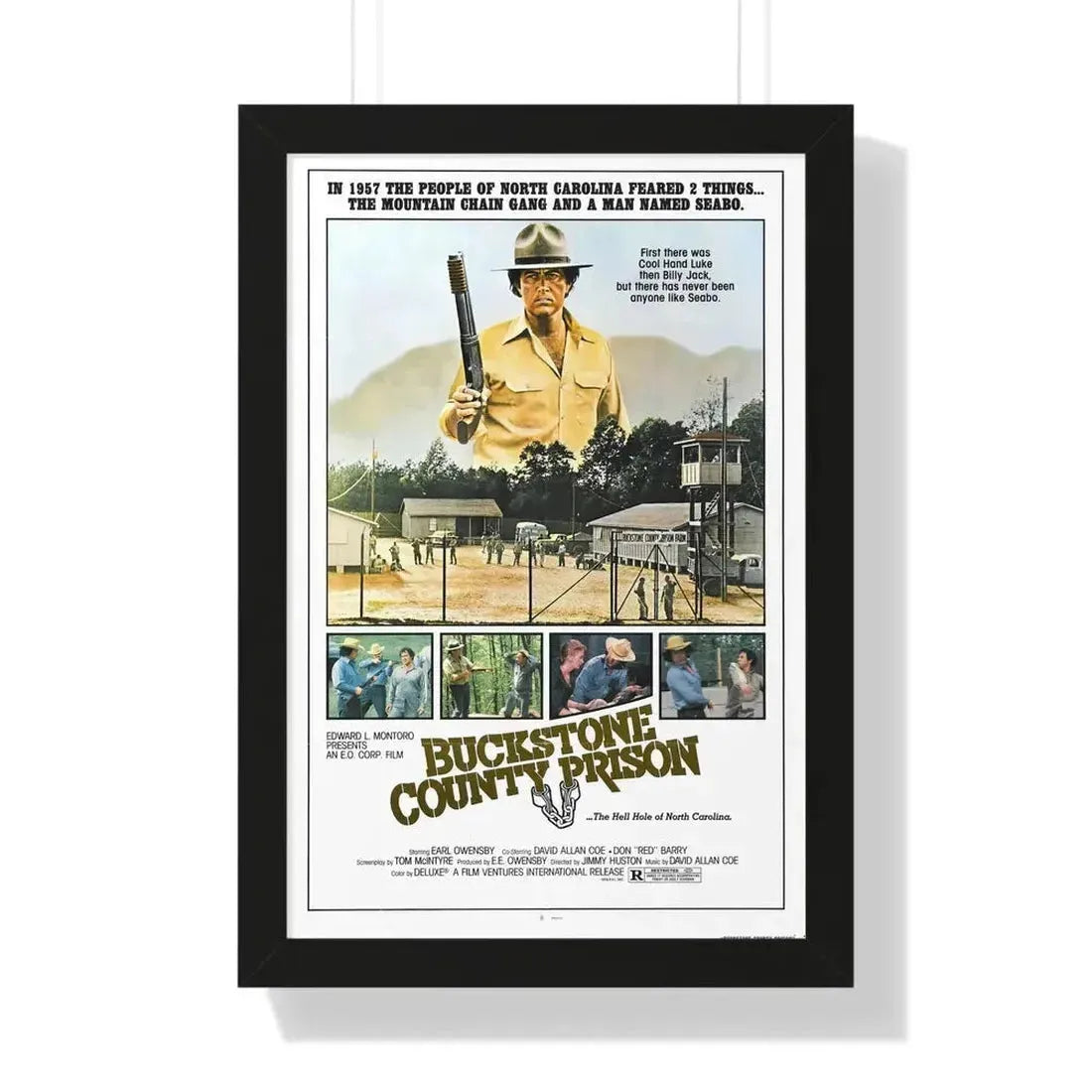 BUCKSTONE COUNTY PRISON 1978 - Framed Movie Poster - The Sticker Space