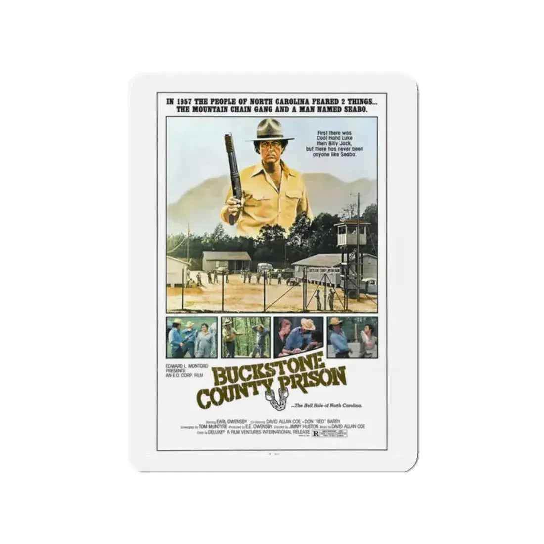 BUCKSTONE COUNTY PRISON 1978 Movie Poster - Refrigerator Magnet - The Sticker Space