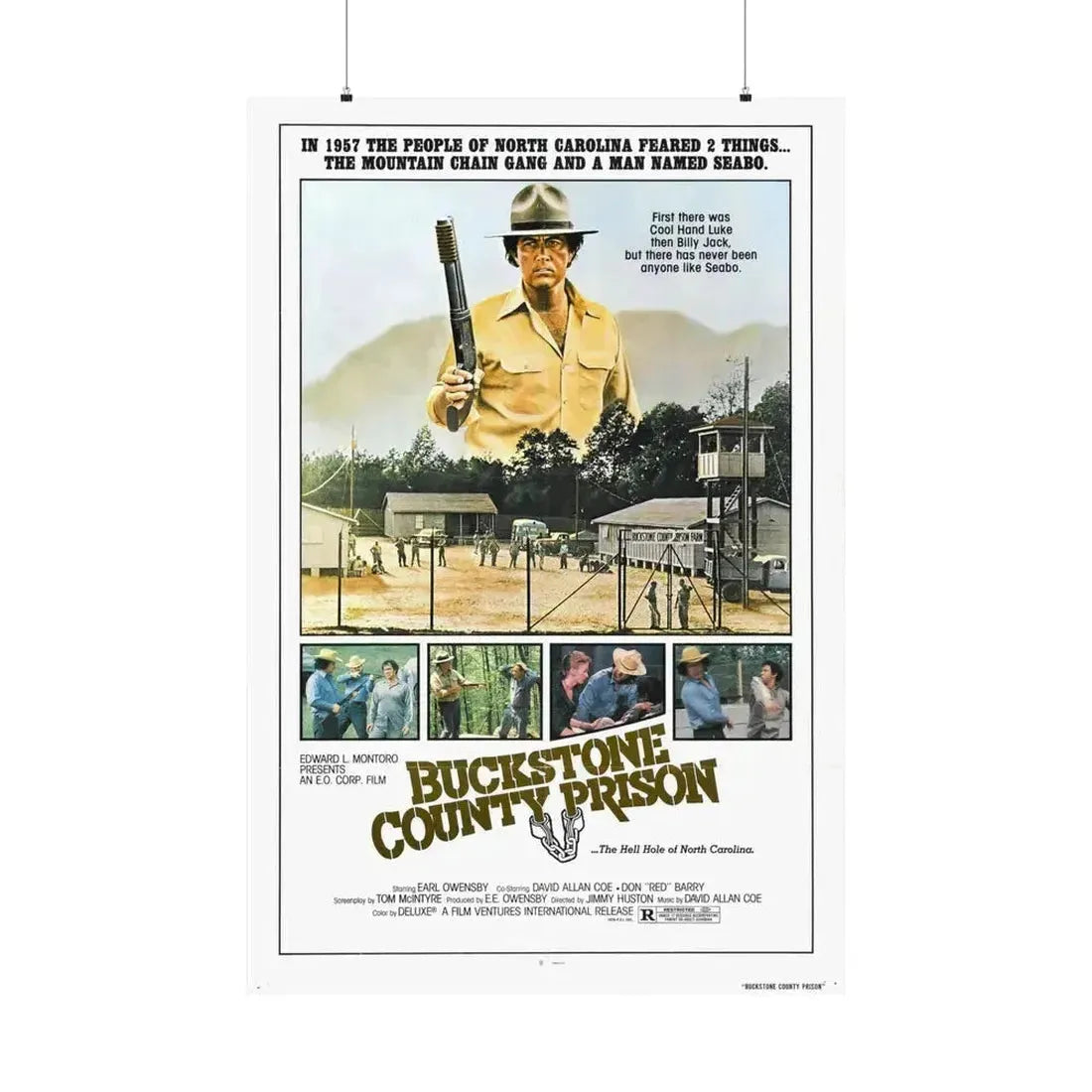 BUCKSTONE COUNTY PRISON 1978 - Paper Movie Poster 36" x 54" Matte - The Sticker Space