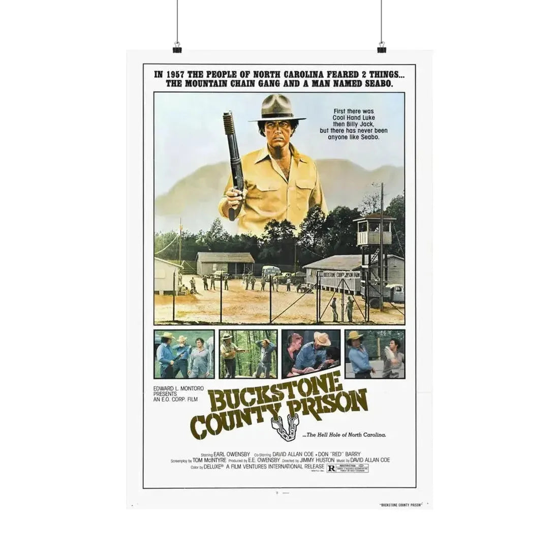 BUCKSTONE COUNTY PRISON 1978 - Paper Movie Poster - The Sticker Space