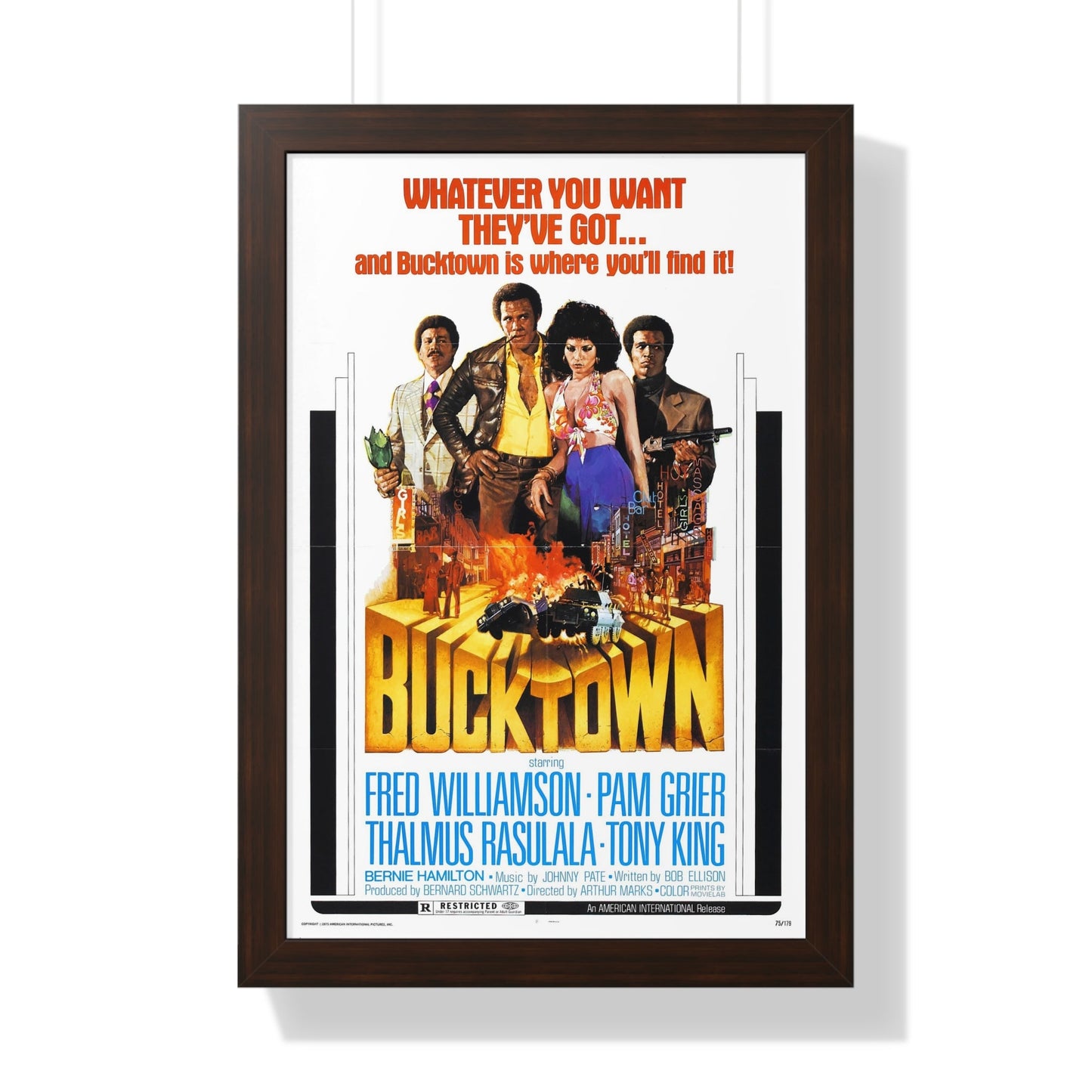 BUCKTOWN 1975 - Framed Movie Poster-16″ x 24″-The Sticker Space