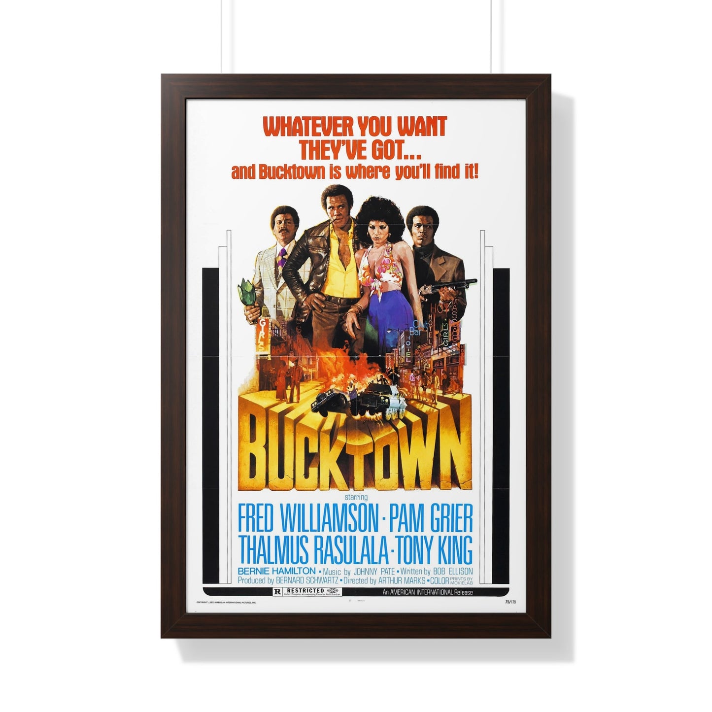 BUCKTOWN 1975 - Framed Movie Poster-20" x 30"-The Sticker Space