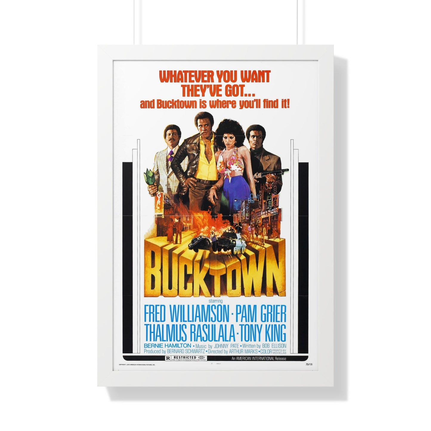 BUCKTOWN 1975 - Framed Movie Poster-20" x 30"-The Sticker Space