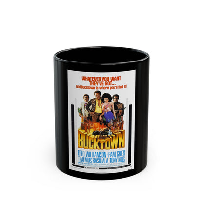 BUCKTOWN 1975 Movie Poster - Black Coffee Mug-11oz-The Sticker Space