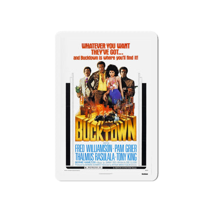 BUCKTOWN 1975 Movie Poster - Die-Cut Magnet-6 × 6"-The Sticker Space