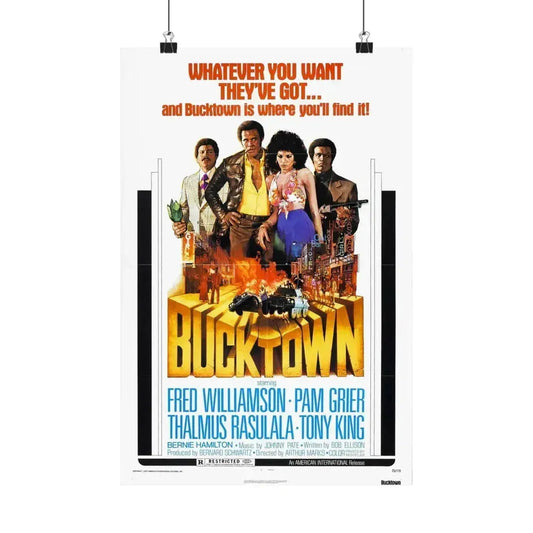 BUCKTOWN 1975 - Paper Movie Poster 12″ x 18″ Matte - The Sticker Space