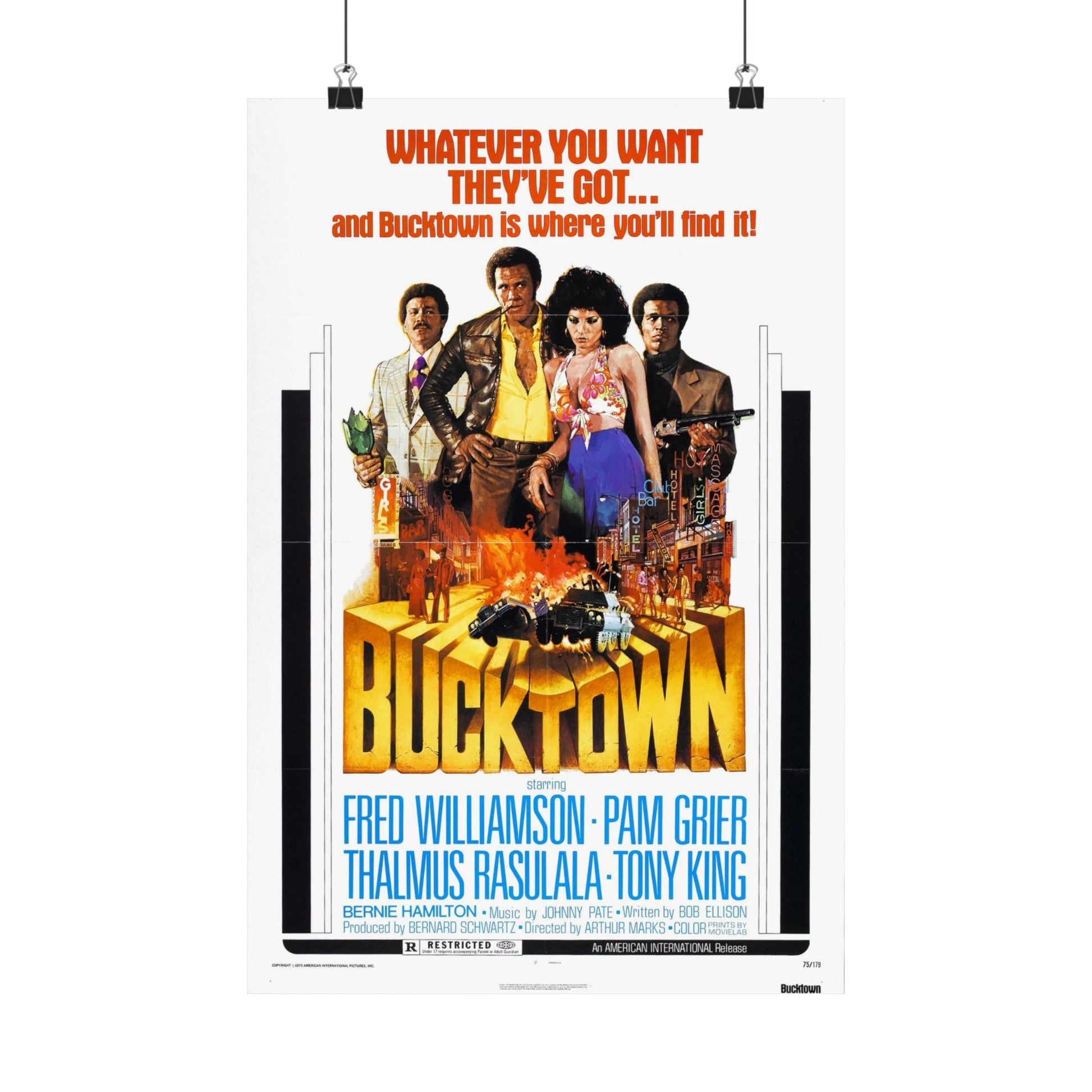 BUCKTOWN 1975 - Paper Movie Poster-12″ x 18″-The Sticker Space