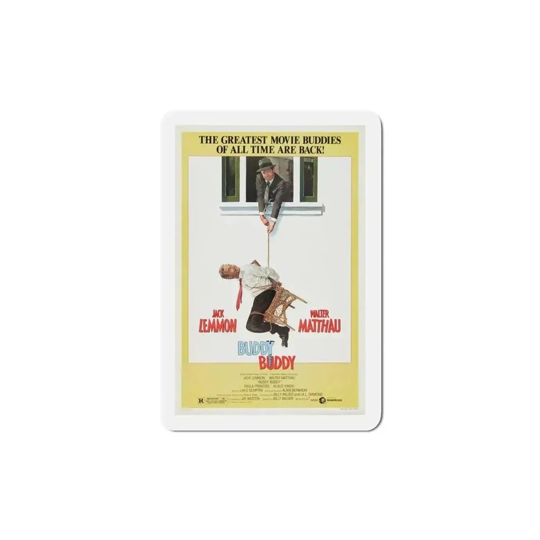 Buddy Buddy 1981 Movie Poster Refrigerator Magnet - The Sticker Space