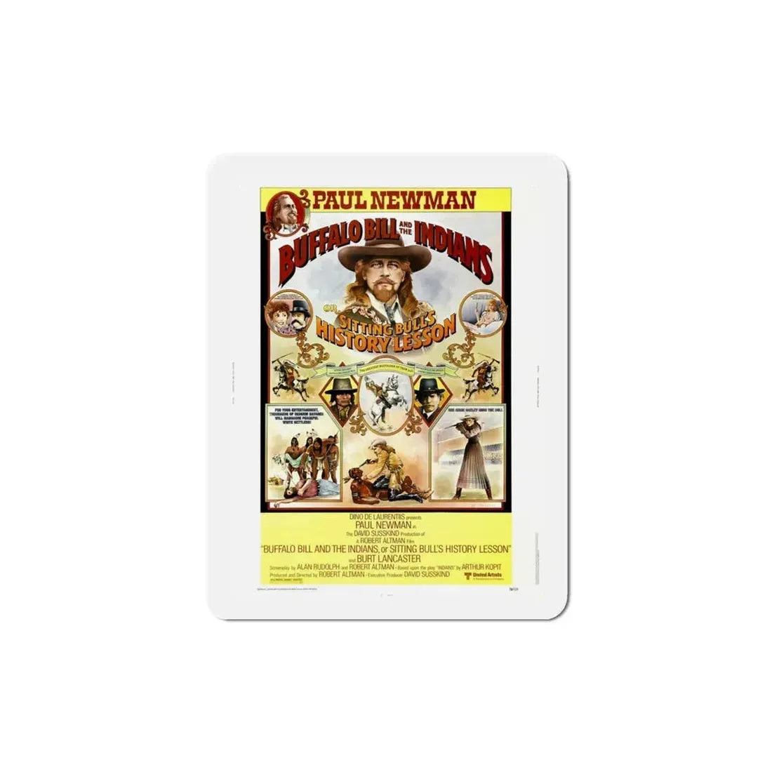 Buffalo Bill and the Indians or Sitting Bull's History Lesson 1976 Movie Poster Refrigerator Magnet 4 Inch - The Sticker Space