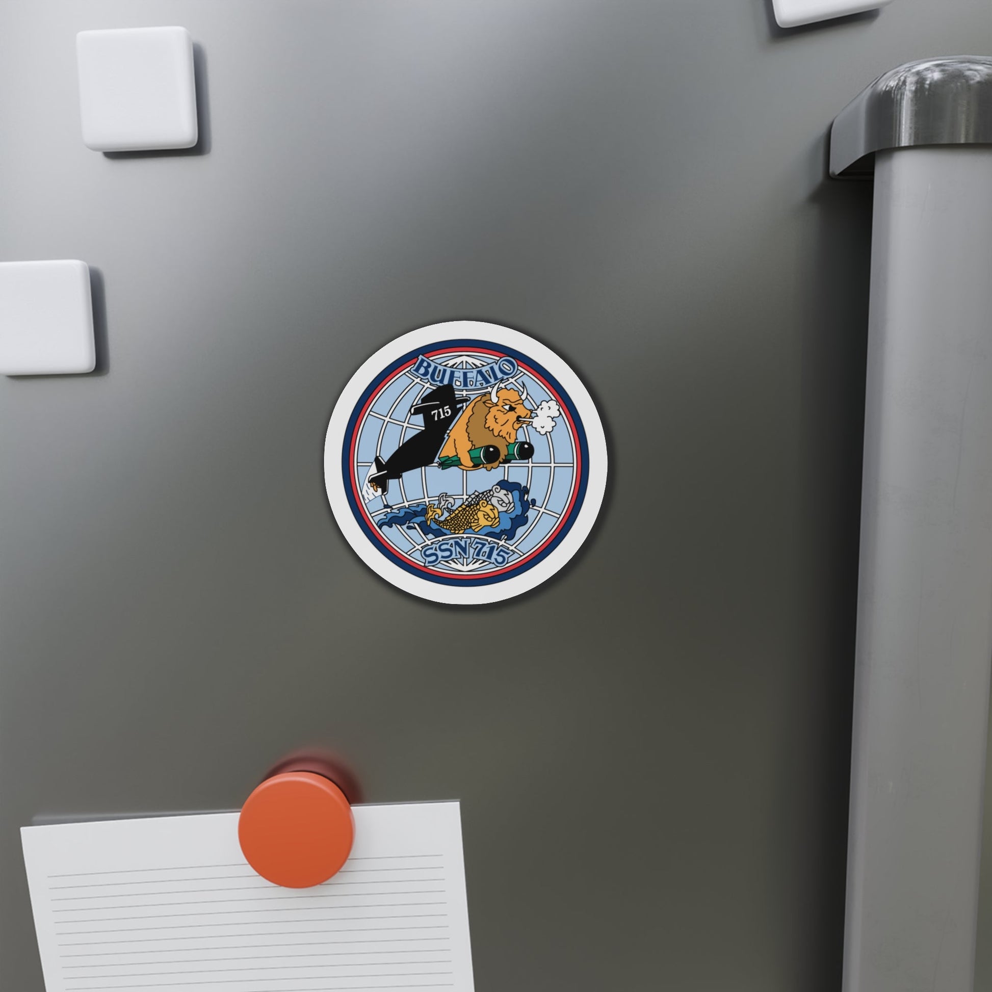 Buffalo SSN 715 (U.S. Navy) Die-Cut Magnet-The Sticker Space