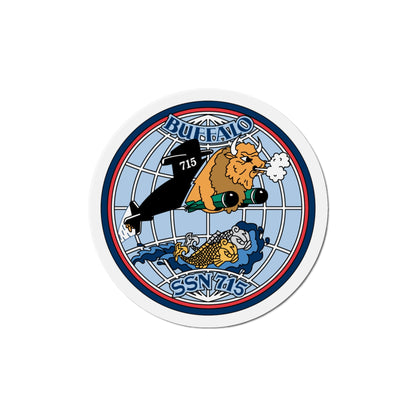 Buffalo SSN 715 (U.S. Navy) Die-Cut Magnet-6 × 6"-The Sticker Space