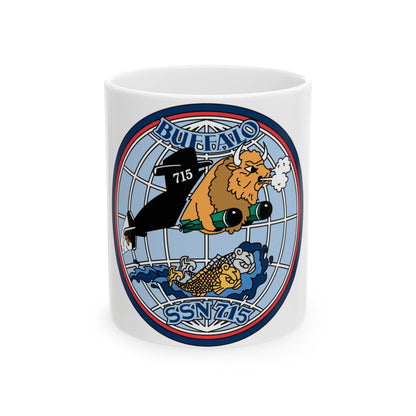 Buffalo SSN 715 (U.S. Navy) White Coffee Mug-11oz-The Sticker Space