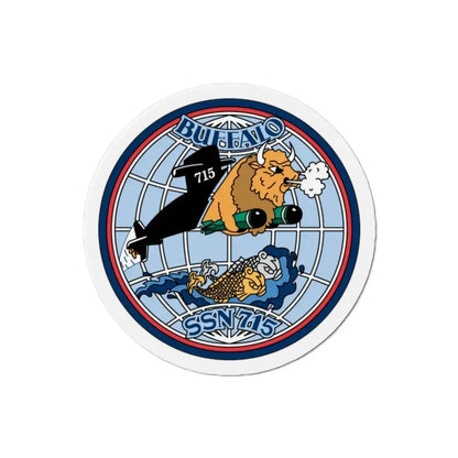 Buffalo SSN 715 (U.S. Navy) Refrigerator Magnet 2 Inch - The Sticker Space