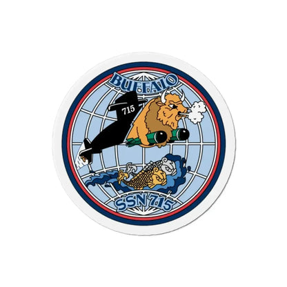 Buffalo SSN 715 (U.S. Navy) Refrigerator Magnet - The Sticker Space