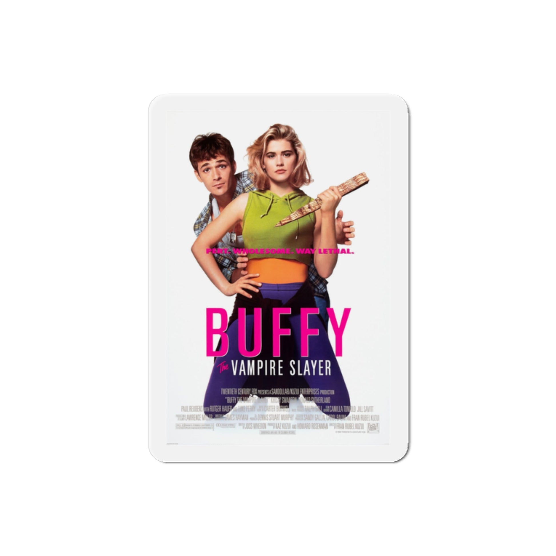 Buffy the Vampire Slayer 1992 2 Movie Poster Die-Cut Magnet-2" x 2"-The Sticker Space