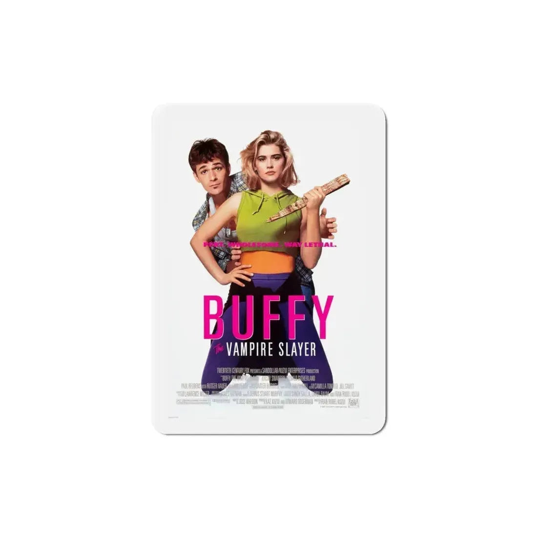 Buffy the Vampire Slayer 1992 2 Movie Poster Refrigerator Magnet 4 Inch - The Sticker Space