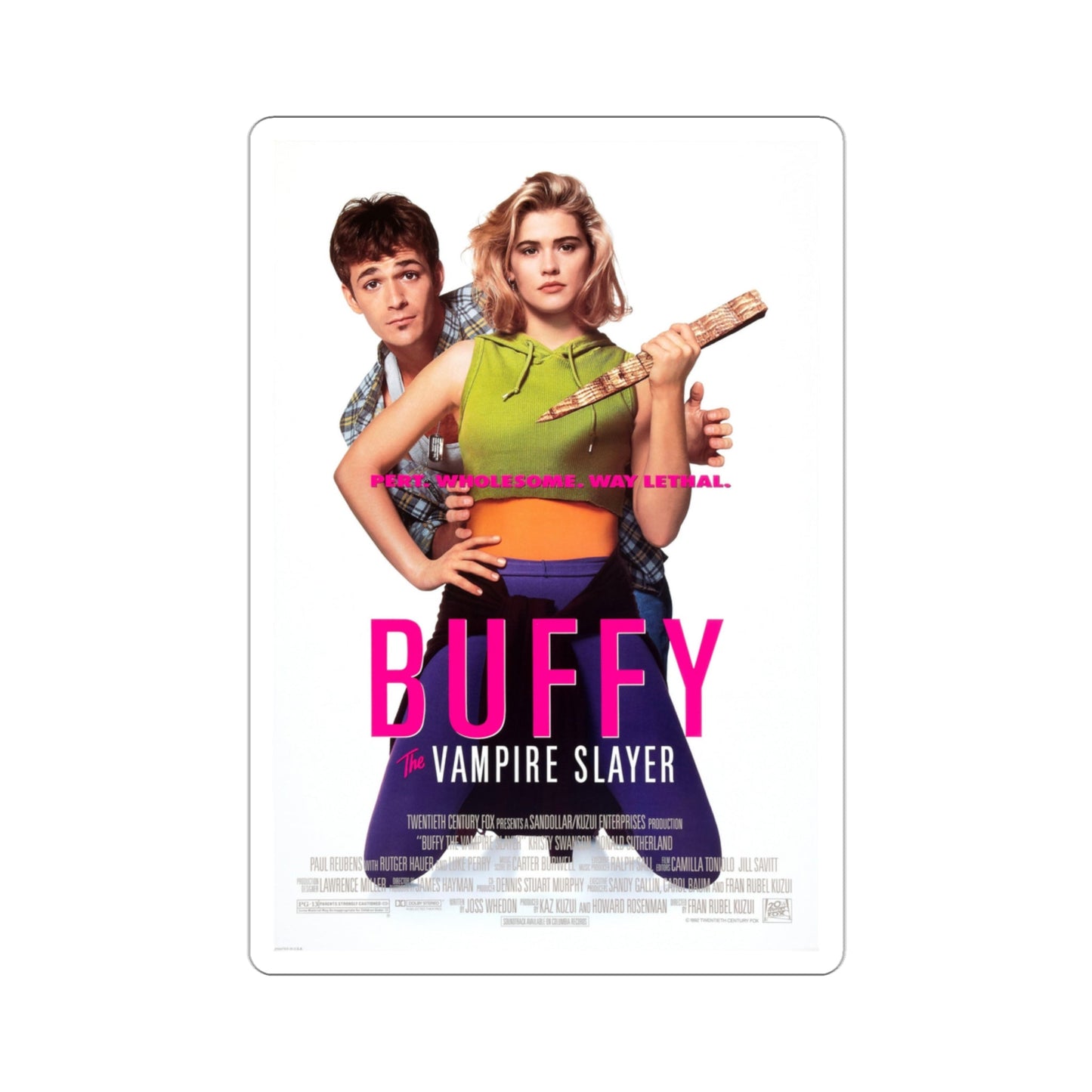 Buffy the Vampire Slayer 1992 2 Movie Poster STICKER Vinyl Die-Cut Decal-3 Inch-The Sticker Space