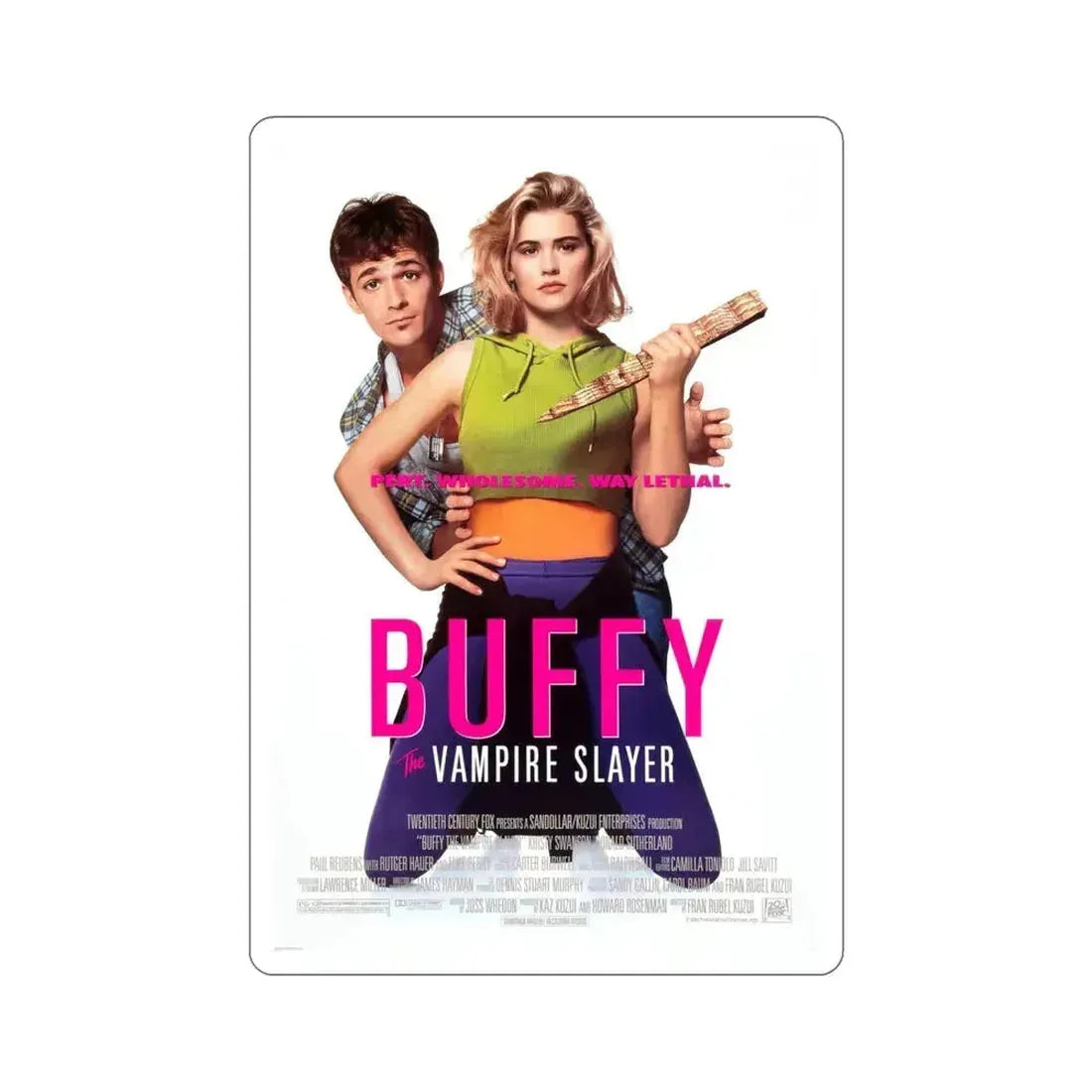 Buffy the Vampire Slayer 1992 2 Movie Poster STICKER Vinyl Die-Cut Decal 4 Inch - The Sticker Space