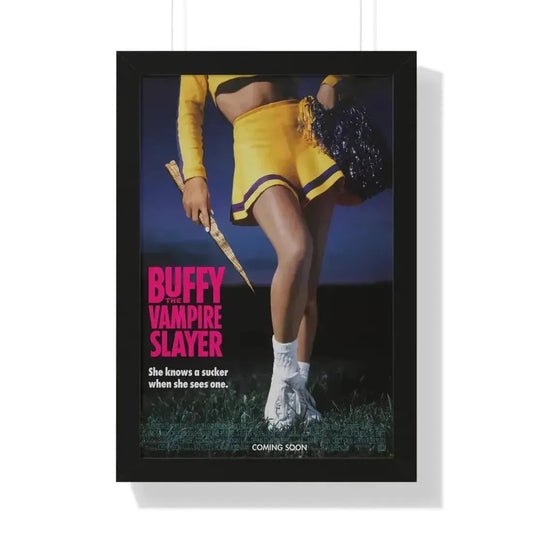 BUFFY THE VAMPIRE SLAYER (TEASER) 1992 - Framed Movie Poster 16″ x 24″ Black - The Sticker Space
