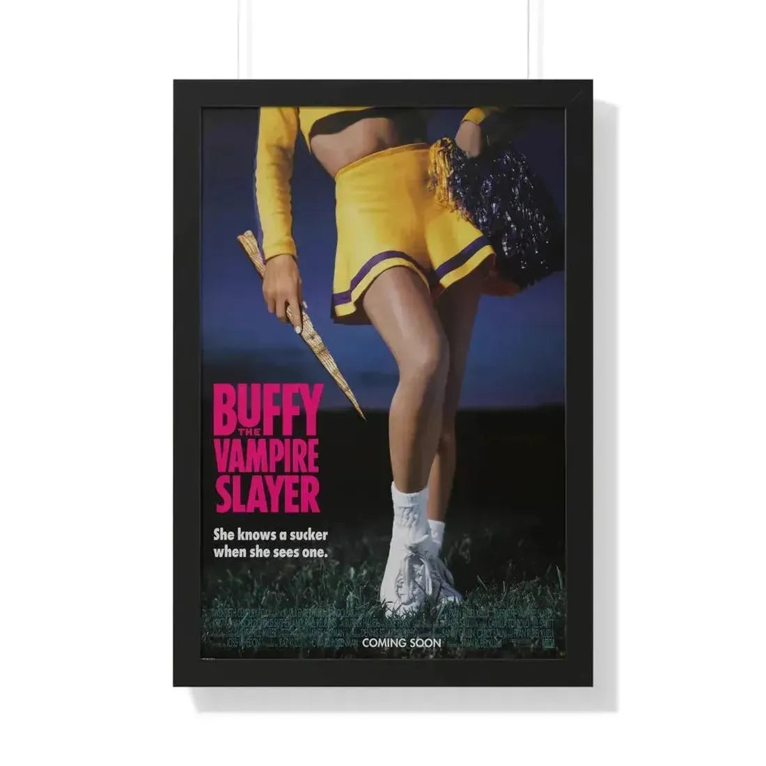 BUFFY THE VAMPIRE SLAYER (TEASER) 1992 - Framed Movie Poster 20" x 30" Black - The Sticker Space