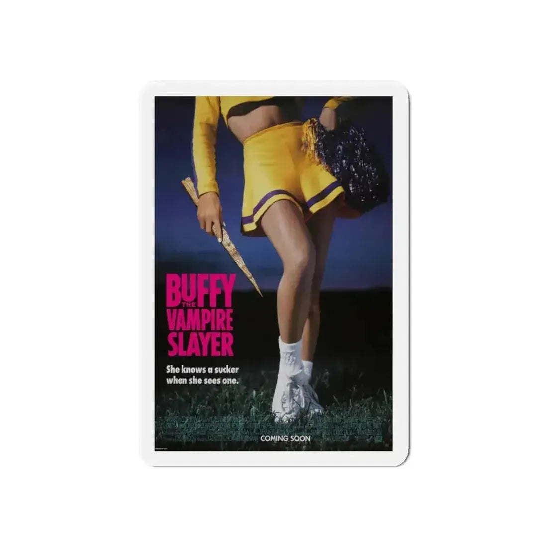 BUFFY THE VAMPIRE SLAYER (TEASER) 1992 Movie Poster - Refrigerator Magnet - The Sticker Space