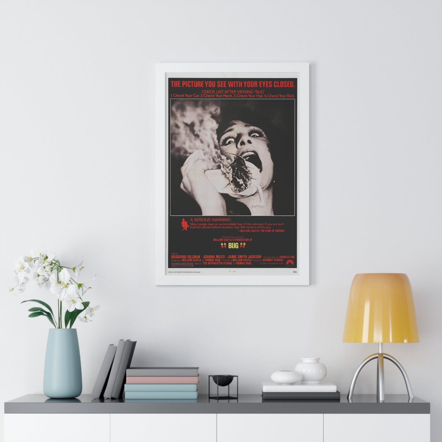 BUG 1975 - Framed Movie Poster-The Sticker Space