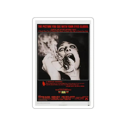 BUG 1975 Movie Poster STICKER Vinyl Die-Cut Decal - The Sticker Space