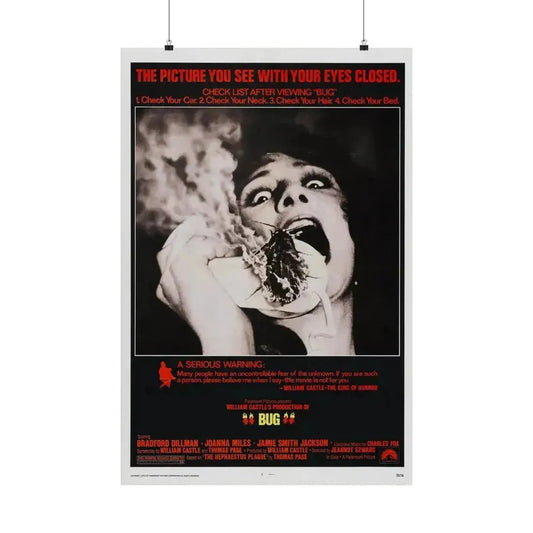 BUG 1975 - Paper Movie Poster 24″ x 36″ Matte - The Sticker Space