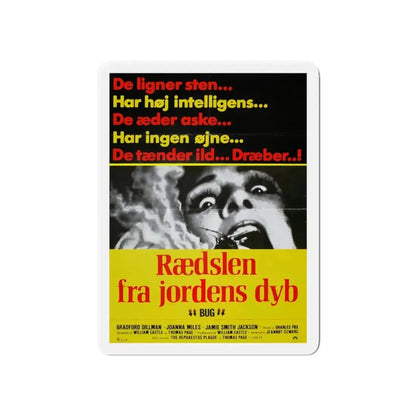 BUG (DANISH) 1975 Movie Poster - Refrigerator Magnet 6 Inch - The Sticker Space
