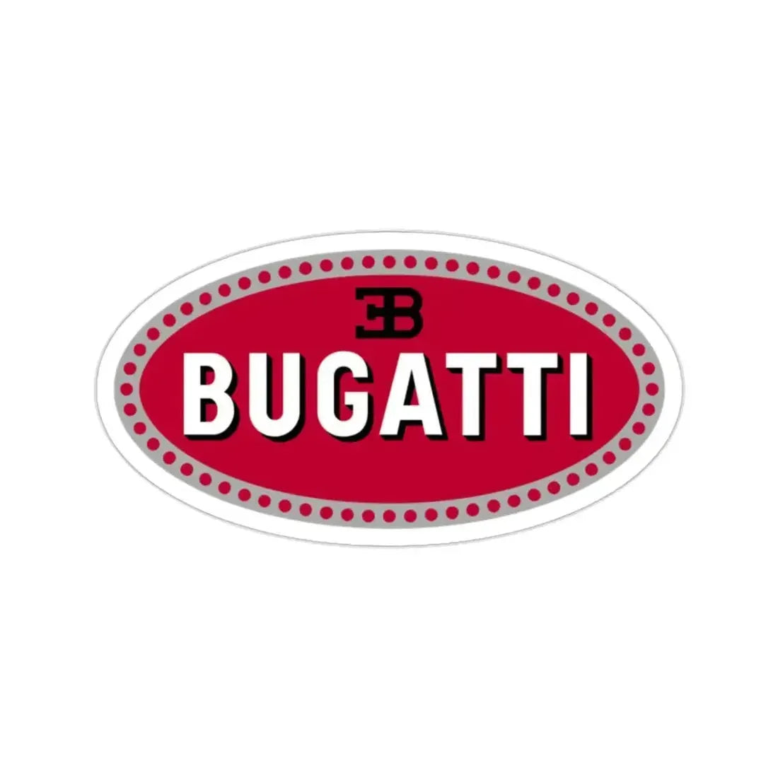 Bugatti Car Logo STICKER Vinyl Die-Cut Decal 2 Inch - The Sticker Space