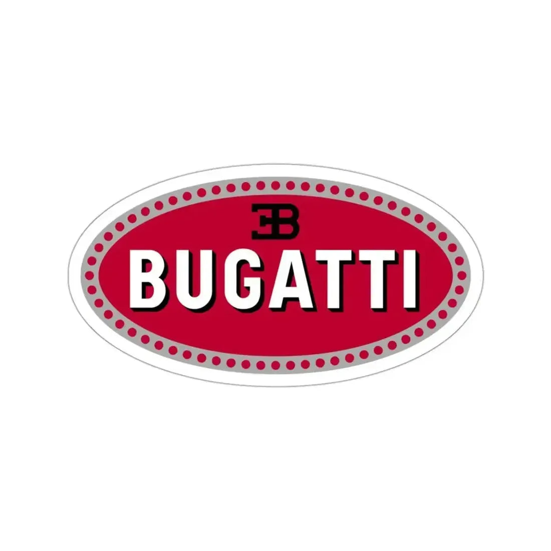 Bugatti Car Logo STICKER Vinyl Die-Cut Decal 3 Inch - The Sticker Space