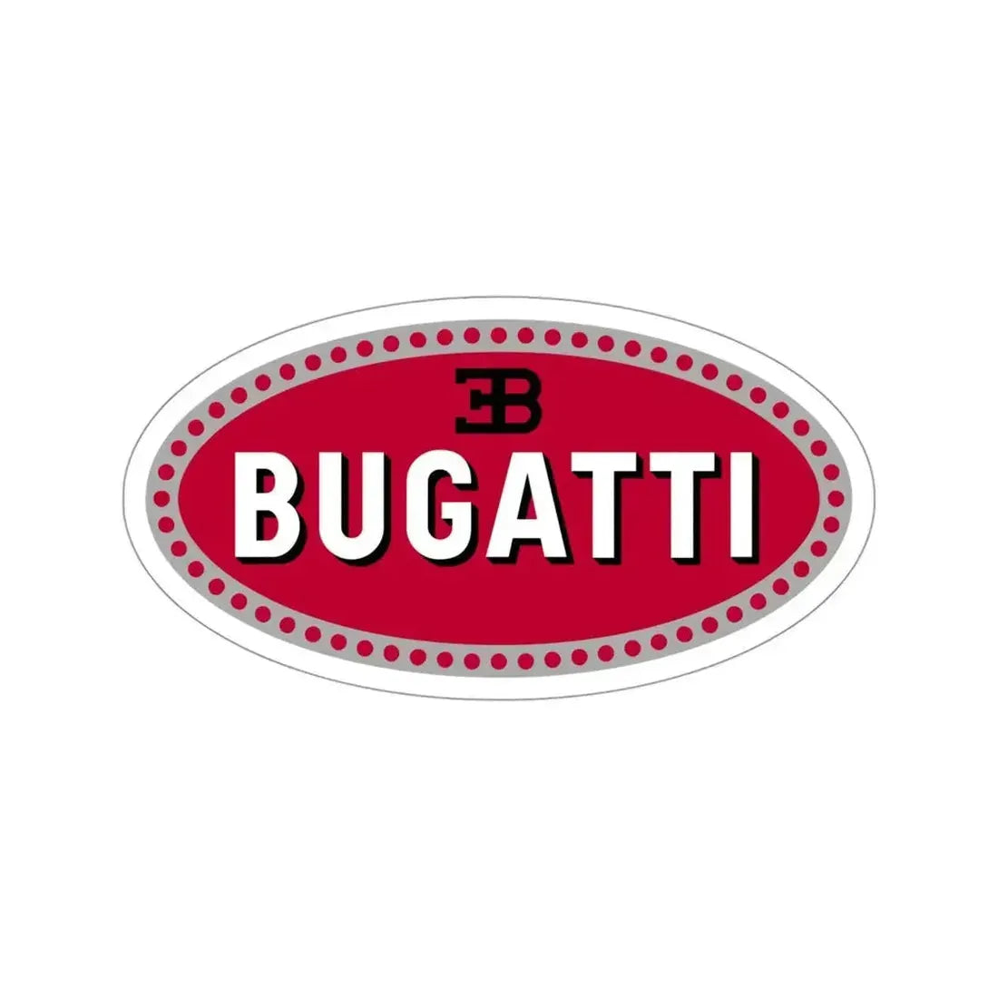 Bugatti Car Logo STICKER Vinyl Die-Cut Decal 4 Inch - The Sticker Space