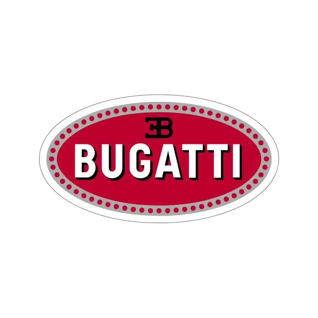 Bugatti Car Logo STICKER Vinyl Die-Cut Decal 6 Inch - The Sticker Space