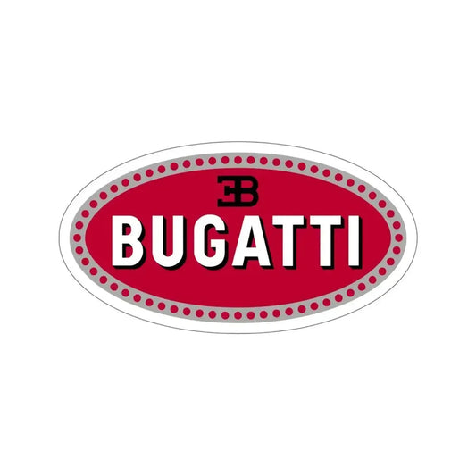 Bugatti Car Logo STICKER Vinyl Die-Cut Decal 6 Inch - The Sticker Space