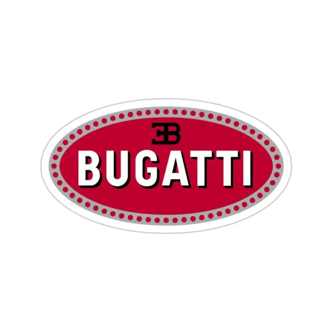 Bugatti Car Logo STICKER Vinyl Die-Cut Decal - The Sticker Space