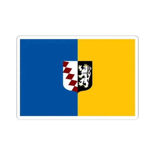 Buggenhout vlag (Belgium) STICKER Vinyl Kiss-Cut Decal 2 Inch White - The Sticker Space
