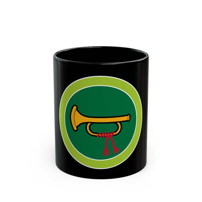 Bugling (Boy Scout Merit Badge) Black Coffee Mug-11oz-The Sticker Space