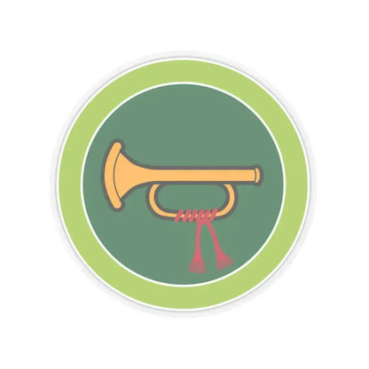 Bugling (Boy Scout Merit Badge) STICKER Vinyl Kiss-Cut Decal 6 Inch Transparent - The Sticker Space