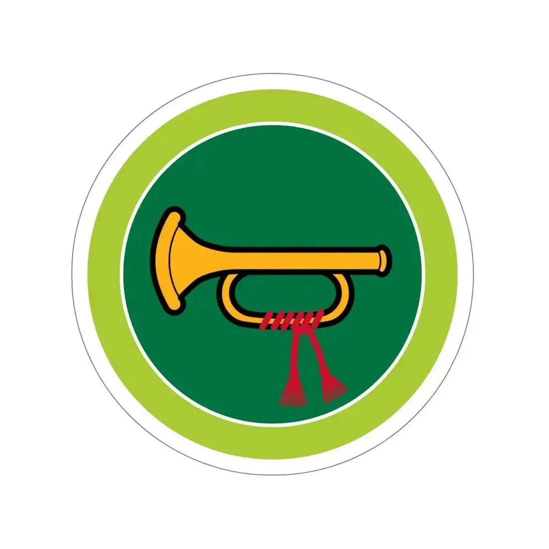 Bugling (Boy Scouts Merit Badge) STICKER Vinyl Die-Cut Decal 6 Inch - The Sticker Space
