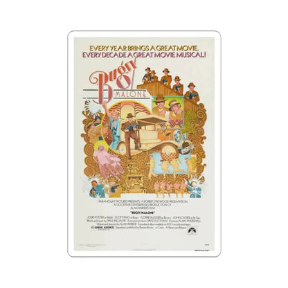 Bugsy Malone 1976 Movie Poster - STICKER Vinyl Kiss-Cut Decal 2 Inch White - The Sticker Space