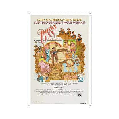 Bugsy Malone 1976 Movie Poster - STICKER Vinyl Kiss-Cut Decal 3 Inch White - The Sticker Space